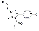 4-(4-CHLORO-PHENYL)-1-(2-HYDROXY-ETHYL)-2-METHYL-1H-PYRROLE-3-CARBOXYLIC ACID METHYL ESTER Struktur