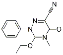 3-ETHOXY-4-METHYL-5-OXO-2-PHENYL-2,3,4,5-TETRAHYDRO-1,2,4-TRIAZINE-6-CARBONITRILE Struktur