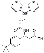 (S)-3-(4-TERT-BUTYL-PHENYL)-3-(9H-FLUOREN-9-YLMETHOXYCARBONYLAMINO)-PROPIONIC ACID Struktur