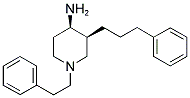 CIS-1-(2-PHENYLETHYL)-3-(3-PHENYLPROPYL)PIPERIDIN-4-AMINE Struktur