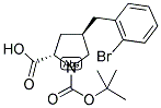 BOC-(R)-GAMMA-(2-BROMO-BENZYL)-L-PROLINE Struktur