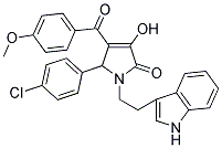 1-(2-(1H-INDOL-3-YL)ETHYL)-5-(4-CHLOROPHENYL)-3-HYDROXY-4-(4-METHOXYBENZOYL)-1H-PYRROL-2(5H)-ONE Struktur