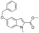 5-BENZYLOXY-1-METHYL-1H-INDOLE-2-CARBOXYLIC ACID METHYL ESTER Struktur