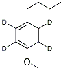 4-N-BUTYLANISOLE-2,3,5,6-D4 Struktur