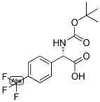 (S)-TERT-BUTOXYCARBONYLAMINO-(4-TRIFLUOROMETHYL-PHENYL)-ACETIC ACID Struktur