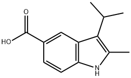 3-ISOPROPYL-2-METHYL-1H-INDOLE-5-CARBOXYLIC ACID Struktur