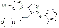 (Z)-N-(4-(4-BROMOPHENYL)-3-(3-MORPHOLINOPROPYL)THIAZOL-2(3H)-YLIDENE)-2,3-DIMETHYLBENZENAMINE Struktur