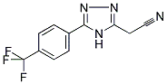 3-ACETONITRILE-5-[4-(TRIFLUOROMETHYL)PHENYL]-4H-1,2,4-TRIAZOLE Struktur