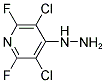 3,5-DICHLORO-2,6-DIFLUORO-4-HYDRAZINOPYRIDINE Struktur