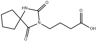 4-(2,4-DIOXO-1,3-DIAZA-SPIRO[4.4]NON-3-YL)-BUTYRIC ACID Struktur