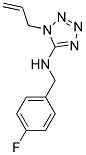 1-ALLYL-N-(4-FLUOROBENZYL)-1H-TETRAZOL-5-AMINE Struktur