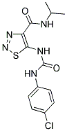 5-({[(4-CHLOROPHENYL)AMINO]CARBONYL}AMINO)-N-ISOPROPYL-1,2,3-THIADIAZOLE-4-CARBOXAMIDE Struktur