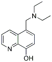 5-[(DIETHYLAMINO)METHYL]QUINOLIN-8-OL Struktur