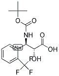 N-BOC-(2R,3R)-3-AMINO-2-HYDROXY-3-(2-TRIFLUOROMETHYL-PHENYL)-PROPIONIC ACID Struktur