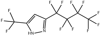 3-PERFLUOROBUTYL-5-TRIFLUOROMETHYLPYRAZOLE Struktur