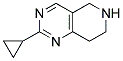 2-CYCLOPROPYL-5,6,7,8-TETRAHYDRO-PYRIDO[4,3-D]PYRIMIDINE Struktur