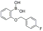 2-(4'-FLUOROBENZYLOXY)PHENYLBORONIC ACID Struktur