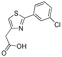 [2-(3-CHLOROPHENYL)-1,3-THIAZOL-4-YL]ACETIC ACID Struktur