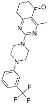 4-METHYL-2-{4-[3-(TRIFLUOROMETHYL)PHENYL]PIPERAZIN-1-YL}-7,8-DIHYDROQUINAZOLIN-5(6H)-ONE Struktur