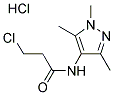 3-CHLORO-N-(1,3,5-TRIMETHYL-1H-PYRAZOL-4-YL)-PROPIONAMIDE HYDROCHLORIDE Struktur