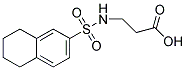 3-[(5,6,7,8-TETRAHYDRONAPHTHALEN-2-YLSULFONYL)AMINO]PROPANOIC ACID Struktur