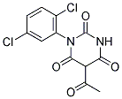 5-ACETYL-1-(2,5-DICHLOROPHENYL)PYRIMIDINE-2,4,6(1H,3H,5H)-TRIONE Struktur