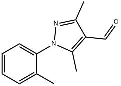 3,5-DIMETHYL-1-(2-METHYLPHENYL)-1H-PYRAZOLE-4-CARBALDEHYDE Struktur