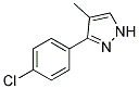 3-(4-CHLOROPHENYL)-4-METHYL-1H-PYRAZOLE Struktur