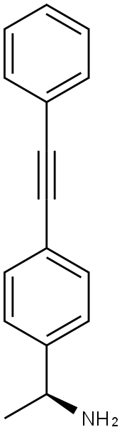 (S)-1-(4-(2-PHENYLETHYNYL)PHENYL)ETHANAMINE Struktur