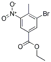 3-BROMO-4-METHYL-5-NITROBENZOIC ACID ETHYL ESTER Struktur