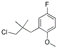 2-[(3-CHLORO-2,2-DIMETHYL)PROPYL]-4-FLUOROANISOLE Struktur