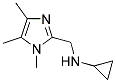 CYCLOPROPYL-(1,4,5-TRIMETHYL-1H-IMIDAZOL-2-YLMETHYL)-AMINE Struktur