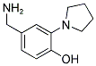 4-AMINOMETHYL-2-PYRROLIDIN-1-YL-PHENOL Struktur