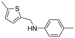 4-METHYL-N-((5-METHYLTHIEN-2-YL)METHYL)ANILINE Struktur