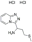 3-(METHYLTHIO)-1-[1,2,4]TRIAZOLO[4,3-A]PYRIDIN-3-YLPROPAN-1-AMINE DIHYDROCHLORIDE Struktur