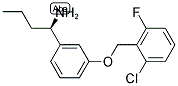 (1R)-1-(3-[(6-CHLORO-2-FLUOROPHENYL)METHOXY]PHENYL)BUTYLAMINE Struktur