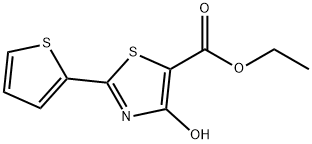 ETHYL 4-HYDROXY-2-(2-THIENYL)-1,3-THIAZOLE-5-CARBOXYLATE Struktur