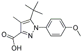 5-TERT-BUTYL-1-(4-METHOXY-PHENYL)-4-METHYL-1H-PYRAZOLE-3-CARBOXYLIC ACID Struktur