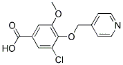 3-CHLORO-5-METHOXY-4-(PYRIDIN-4-YLMETHOXY)BENZOIC ACID Struktur