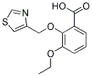 3-ETHOXY-2-(1,3-THIAZOL-4-YLMETHOXY)BENZOIC ACID Struktur