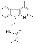 N-[2-(2,4-DIMETHYL-9H-PYRIDO[2,3-B]INDOL-9-YL)ETHYL]-2,2-DIMETHYLPROPANAMIDE Struktur