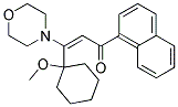 3-(1-METHOXY-CYCLOHEXYL)-3-MORPHOLIN-4-YL-1-NAPHTHALEN-1-YL-PROPENONE Struktur