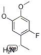 (1S)-1-(2-FLUORO-4,5-DIMETHOXYPHENYL)ETHYLAMINE Struktur