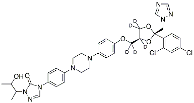 HYDROXY ITRACONAZOLE-D5 Struktur