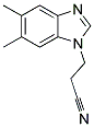 3-(5,6-DIMETHYL-1H-BENZIMIDAZOL-1-YL)PROPANENITRILE Struktur