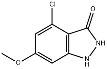 4-CHLORO-6-METHOXY-3-HYDROXYINDAZOLE Struktur