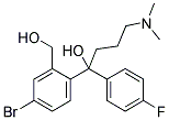 1-[4-BROMO-2-(HYDROXYMETHYL)PHENYL]-4-(DIMETHYLAMINO)-1-(4-FLUOROPHENYL)BUTAN-1-OL Struktur