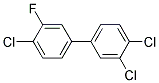 3'-FLUORO-3,4,4'-TRICHLOROBIPHENYL Struktur