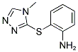 2-[(4-METHYL-4H-1,2,4-TRIAZOL-3-YL)THIO]ANILINE Struktur