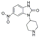 6-NITRO-1-PIPERIDIN-4-YL-1,3-DIHYDRO-BENZOIMIDAZOL-2-ONE Struktur